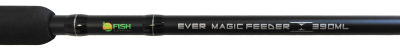 Удилище фидерное "EVER MAGIC FEEDER" FISH CRYSTAL , тест до 90 г, 3.90 м, 3+3 tips