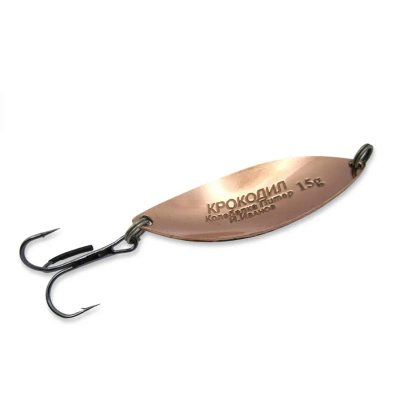 Блесна Колебалка Питер Крокодил 15гр Желтый Красный