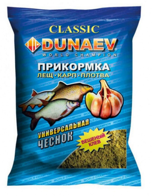 Прикормка "DUNAEV КЛАССИКА" 0.9кг Универсальная Чеснок