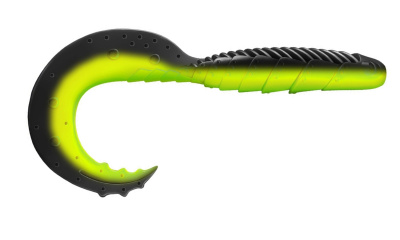 Приманка ZUB-HIBINA  95мм(3,8")-4шт, (цвет 033) черный верх-желтый низ