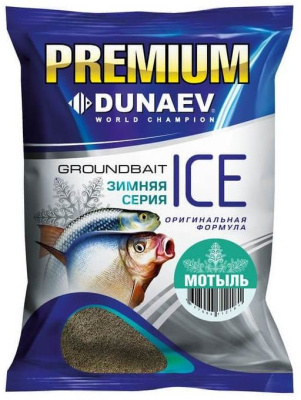 Прикормка "DUNAEV iCE-PREMIUM" 0.9кг Мотыль