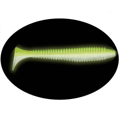 Приманка ZUB-SWING  87мм(3,4")-5шт, (цвет 403) зеленый светящийся