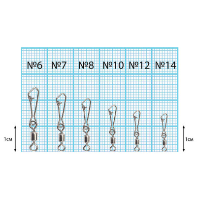 Вертлюжок цилиндр с застежкой "Коготь" Dunaev #14 Вертлюжок цилиндр с застежкой "Коготь" Dunaev #14