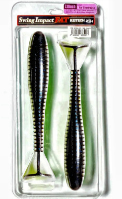 Приманка силиконовая Keitech Swing Impact FAT 7.8" #EA15 Grape Chart Red FLK Приманка силиконовая Keitech Swing Impact FAT 7.8" #EA15 Grape Chart Red FLK