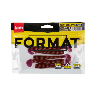 Силиконовая приманка FORMAT DIPLOMAT 74mm (6шт.) цвет F21