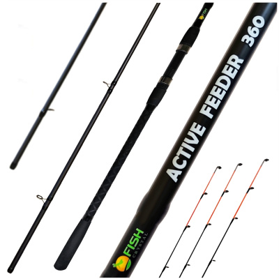 Удилище фидерное "ACTIVE FEEDER", тест до 150 г, 3,60 м, 3+3, (1,5oz - стекл., диам. 2,2)