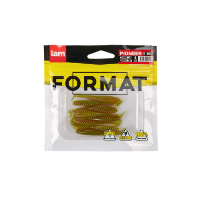 Силиконовая приманка FORMAT PIONEER 50mm (8шт.) цвет F22 Силиконовая приманка FORMAT PIONEER 50mm (8шт.) цвет F22