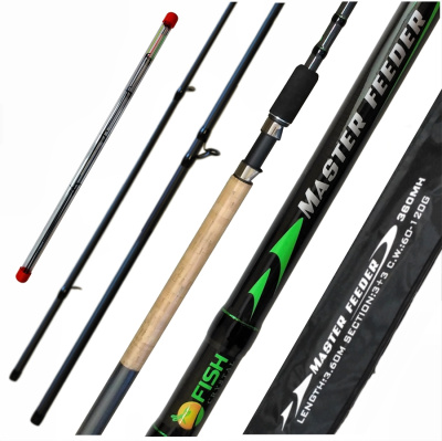 Удилище фидерное "MASTER FEEDER" FISH CRYSTAL , тест 60-120  г, 3,60 м, 3+3 tips