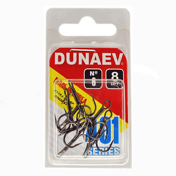 Крючок Тройник Dunaev  401 # 6 (упак. 8 шт)