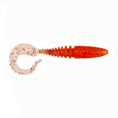 Приманка ZUB-TWIST 100мм(4")-4шт, (цвет 250) морковный с блестками Приманка ZUB-TWIST 100мм(4")-4шт, (цвет 250) морковный с блестками
