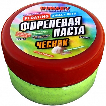 Паста Dunaev 50мл Форель Чеснок Зеленая