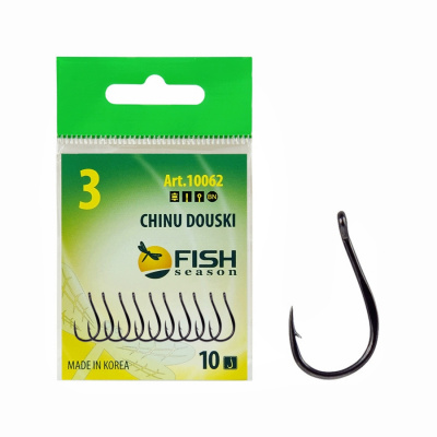 Крючок CHINU DOUSKI-RING №0.5 с ушком, покрытие BN (10 шт) Крючок CHINU DOUSKI-RING №0.5 с ушком, покрытие BN (10 шт)