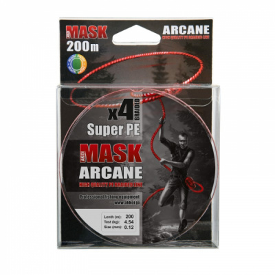 Леска плетёная AKKOI MaskArcane X4-200 (multi color) d0,40mm Леска плетёная AKKOI MaskArcane X4-200 (multi color) d0,40mm
