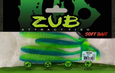 Приманка ZUB-BLEAK 150мм(5,9")-4шт, (цвет 020) синий верх - желтый низ Приманка ZUB-BLEAK 150мм(5,9")-4шт, (цвет 020) синий верх - желтый низ