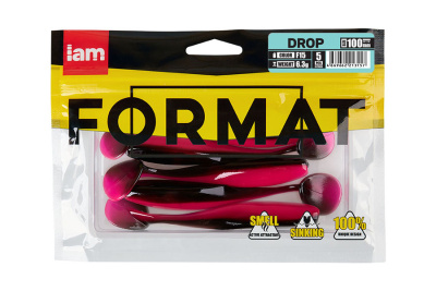 Силиконовая приманка FORMAT DROP 100mm (5шт.) цвет F15n
