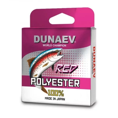 Леска Dunaev Polyester RED 0.117мм 100м