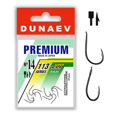 Крючок Dunaev Premium 113 #14 (упак. 10 шт)