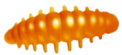 Приманка ZUB NOA LARVA  30мм(1,2") -10шт, (цвет 201) оранжевый