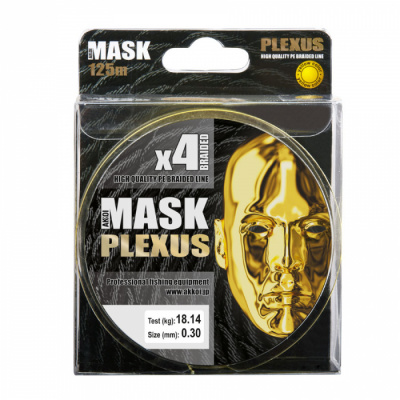 Леска плетёная AKKOI Mask Plexus 125m (yellow) d0,30mm Леска плетёная AKKOI Mask Plexus 125m (yellow) d0,30mm