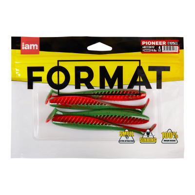 Силиконовая приманка FORMAT PIONEER 125mm (4шт.) цвет F17n