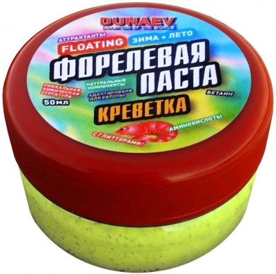 Паста Dunaev 50мл Форель Креветка Лайм