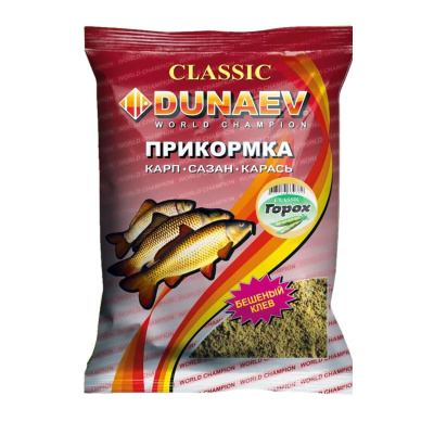Прикормка "DUNAEV КЛАССИКА" 0.9кг Карп Горох