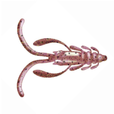 Приманка ZUB-NIMFA 35мм(1,4")-12шт, (цвет 504) красный с блестками