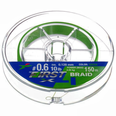 Шнур плетеный Intech First Braid X4 Green 150m (#0.8 / 0.148mm (12lb / 5.45kg)) Шнур плетеный Intech First Braid X4 Green 150m (#0.8 / 0.148mm (12lb / 5.45kg))
