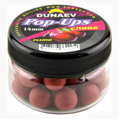 Бойлы DUNAEV POP-UP 14мм Слива (30г)