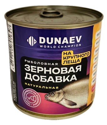 Добавка для прикормки металлобанка 430мл "Дунаев  Крупный Лещ"