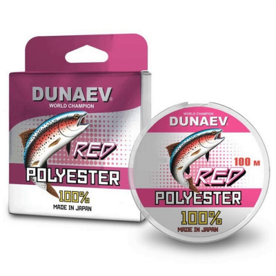 Леска Dunaev Polyester RED 0.148мм 100м