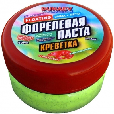 Паста Dunaev 50мл Форель Креветка Зеленая