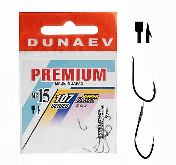 Крючок Dunaev Premium 107 #15 (упак. 10 шт)