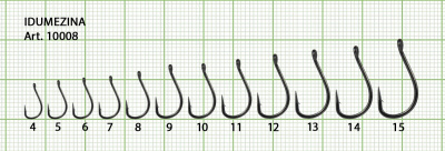 Крючок IDUMEZINA-RING №4 с ушком, покрытие BN (10 шт) Крючок IDUMEZINA-RING №4 с ушком, покрытие BN (10 шт)
