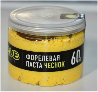 Паста ZUB 60мл Форель "Чеснок" Желтая Паста ZUB 60мл Форель "Чеснок" Желтая