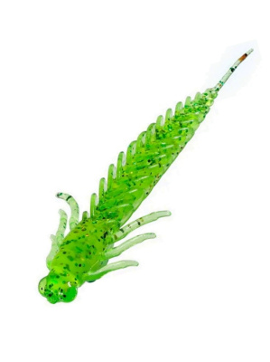 Приманка ZUB-LARVA  80мм(3,2")-5шт, (цвет 351) шартрез с блестками Приманка ZUB-LARVA  80мм(3,2")-5шт, (цвет 351) шартрез с блестками