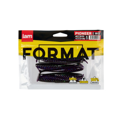 Силиконовая приманка FORMAT PIONEER 88mm (6шт.) цвет F25 Силиконовая приманка FORMAT PIONEER 88mm (6шт.) цвет F25