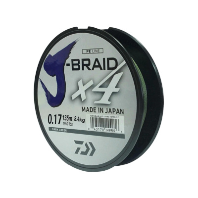 Шнур Daiwa J-Braid X4 0.17 mm Шнур Daiwa J-Braid X4 0.17 mm