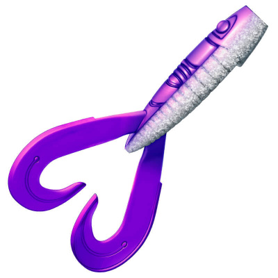 Приманка ZUB-FROGGY 181мм(7,1")-2шт, (цвет 036) фиолетовый верх-натурал низ