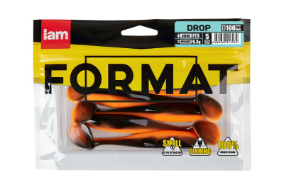 Силиконовая приманка FORMAT DROP 100mm (5шт.) цвет F23