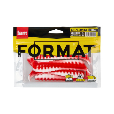 Силиконовая приманка FORMAT DIPLOMAT 100mm (5шт.) цвет F02