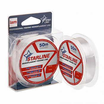 Монофильная леска STARLINE  50m (transparent) d0.105
