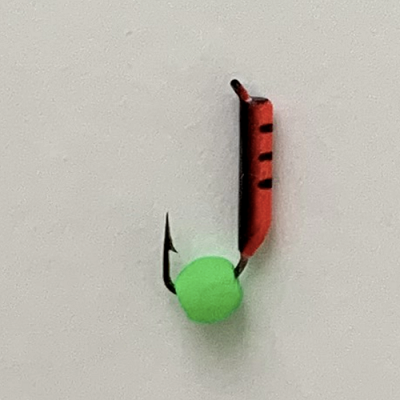 Безнасадка 1,5 красный+черный, неоновый шар, 0,2гр. зеленый