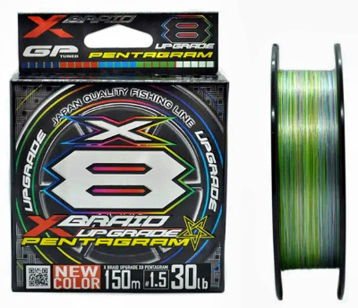 Шнур YGK X-Braid Upgrade X8 Pentagram 150m #1.5-30lb Шнур YGK X-Braid Upgrade X8 Pentagram 150m #1.5-30lb
