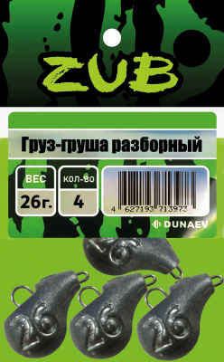 Груз-груша разборный ZUB 16гр. (5 шт.) Груз-груша разборный ZUB 16гр. (5 шт.)