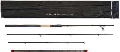 Удилище фидерное "DUNA" тест до 100GR,3,90м, 3+3 (2oz, 1,5oz ,1oz Carb.)Carb 30T+40T
