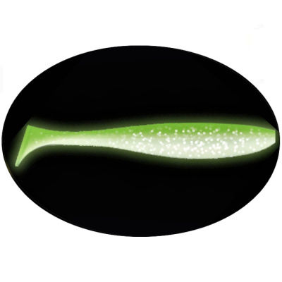 Приманка ZUB-IZI 208мм(8,2")-3шт, (цвет 403) зеленый светящийся