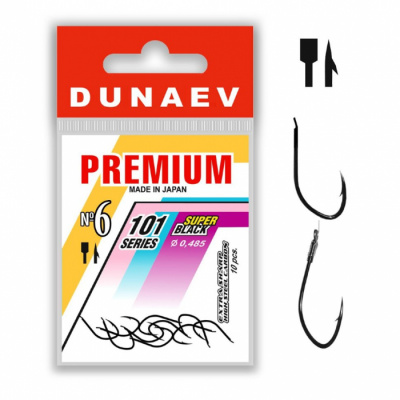 Крючок Dunaev Premium 101 # 6 (упак. 10 шт)
