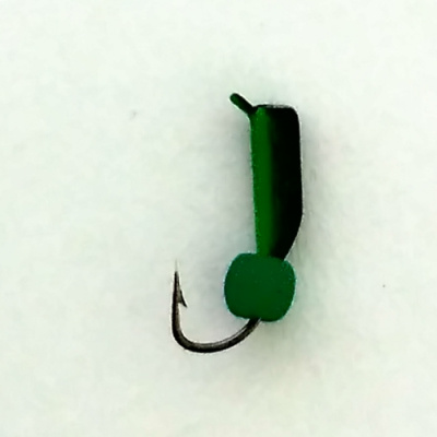 Безнасадка 2 чёрный+зелёный, неоновый шар, 0,3гр. темно-зеленый