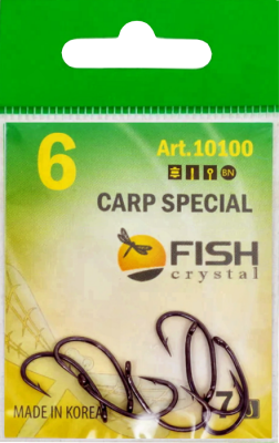 Крючок CARP SPECIAL №6 с ушком, покрытие BN (7 шт) Крючок CARP SPECIAL №6 с ушком, покрытие BN (7 шт)